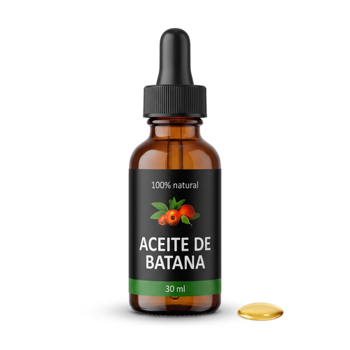 Aceite de batana 100% natural, frasco de 30 ml con gotero negro